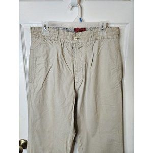 Vintage Bugle Boy Pants Mens 34L X36 Beige Chino  Straight Leg Special Issue